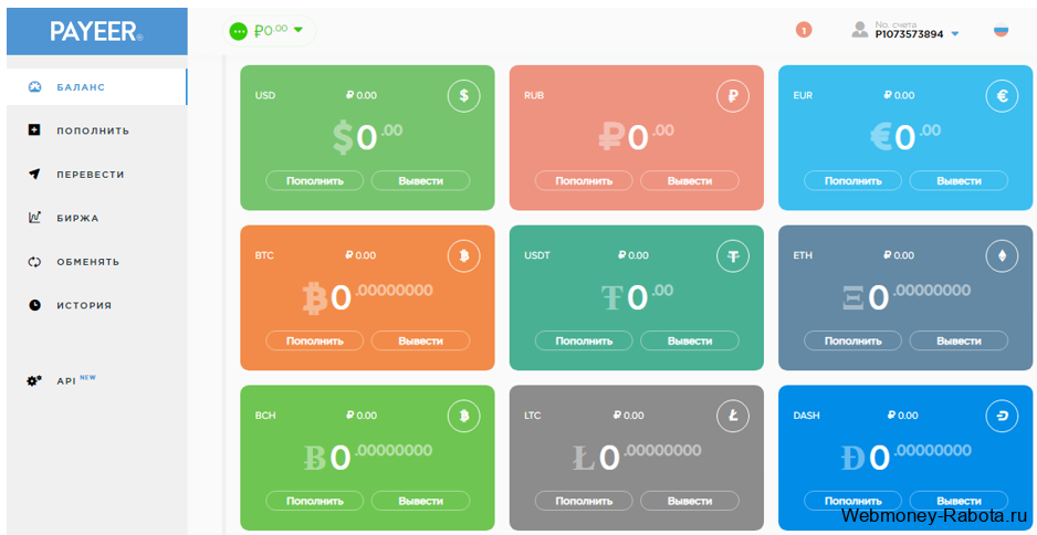 Payeer оформление кошелька