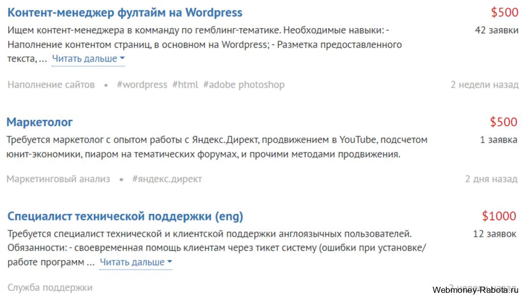 Работа в сети интернет - поиск работы онлайн