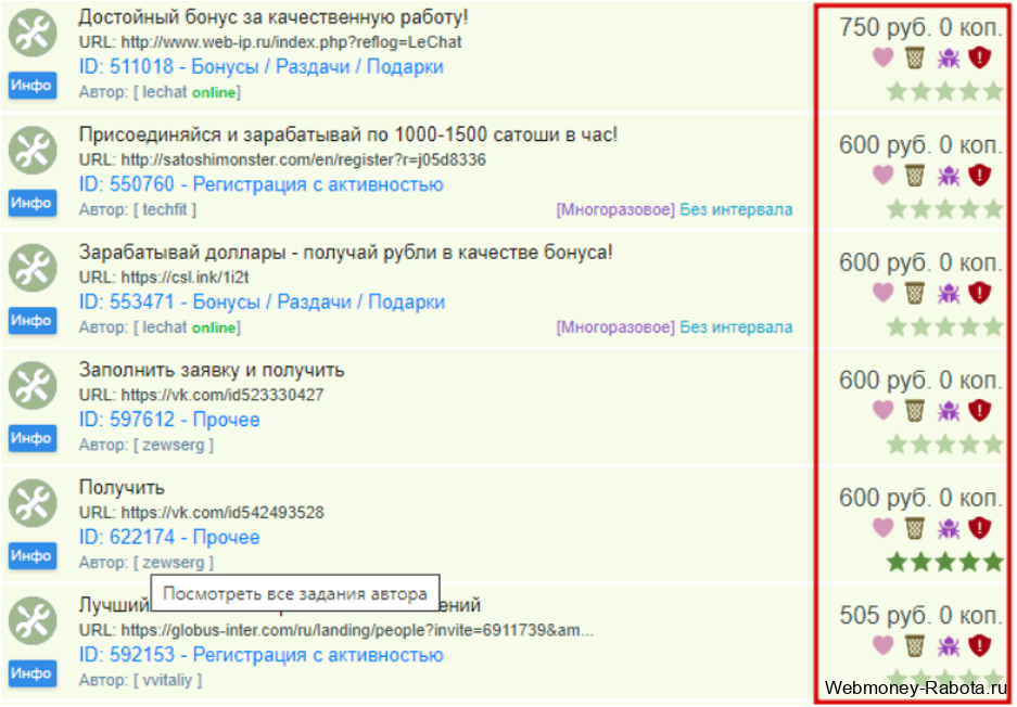 сколько можно заработать на заданиях seo fast