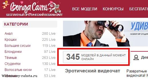 Как попасть в ТОП 100 на Bongacams?