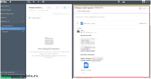 Обзор программы от компании Wrike для организации командной работы