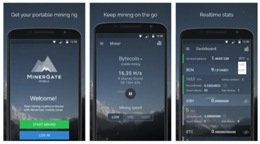 Майнинг криптовалюты на телефоне Андроид и IOS