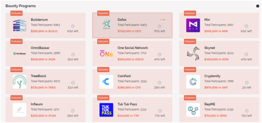 Криптовалюта за выполнение простых заданий на BountySuite