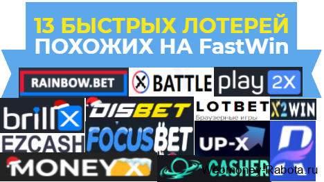 ТОП 13 аналогов Фаст Вин с бонусом за регистрацию