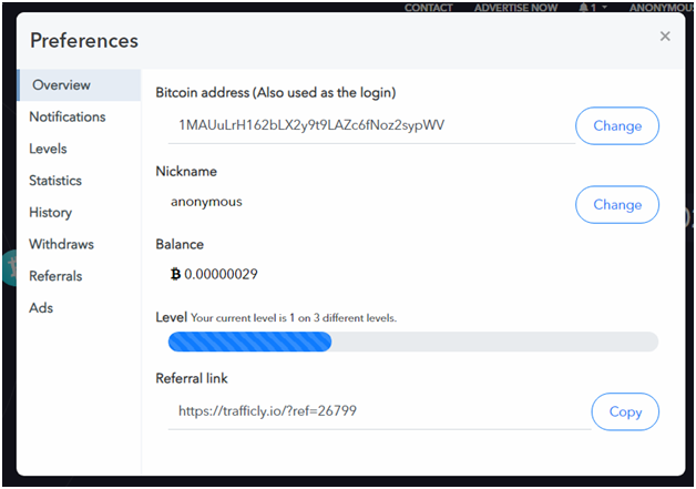 Расширение для заработка Биткоинов без вложений на сёрфинге Trafficly