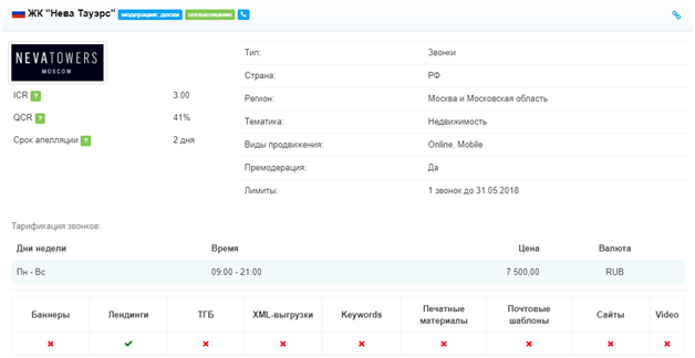 Офферы MarketCall