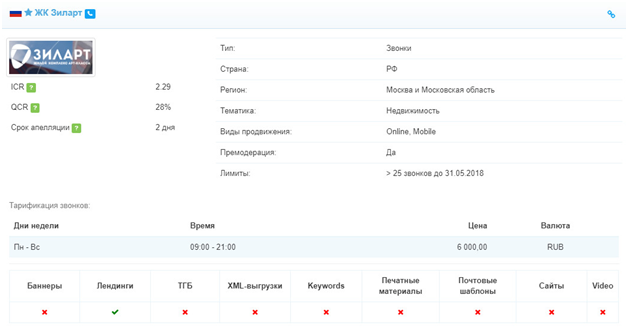 разрешенные источники трафика