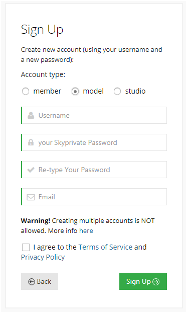 Skyprivate регистрация
