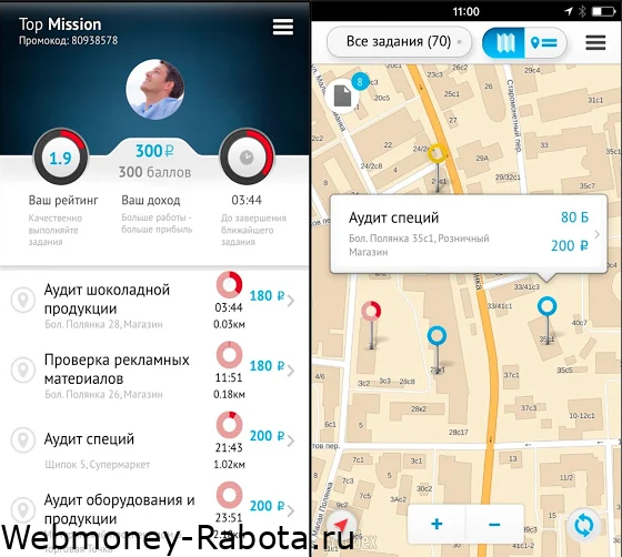 Topmission заработок