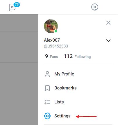 настройка страницы OnlyFans