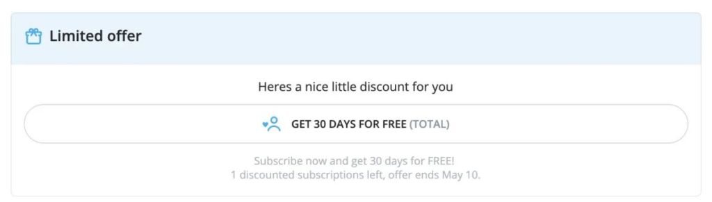 Скидки, акции и пробный период для подписчиков на Onlyfans