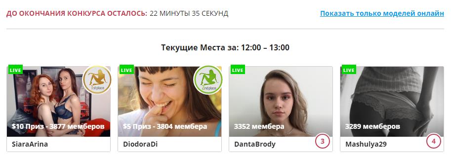 вебкам конкурс