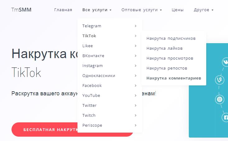 накрутка в Tmsmm