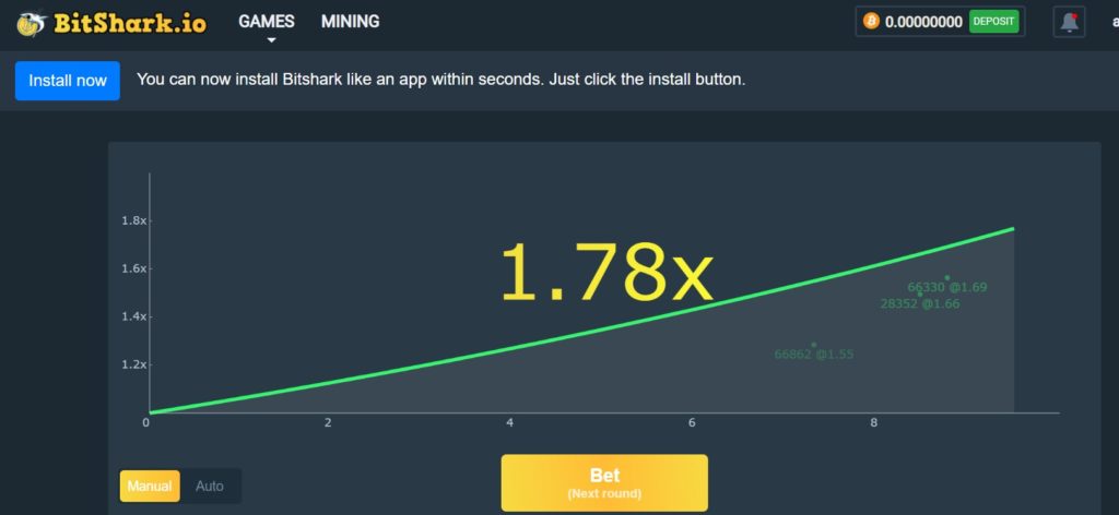 Bitshark краш