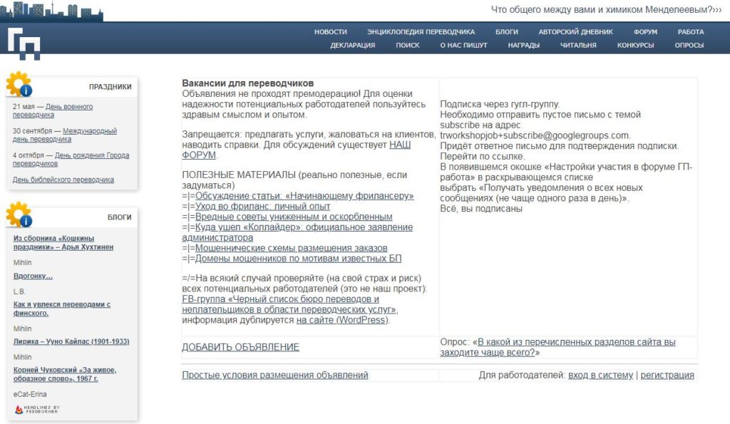 Trworkshop биржа