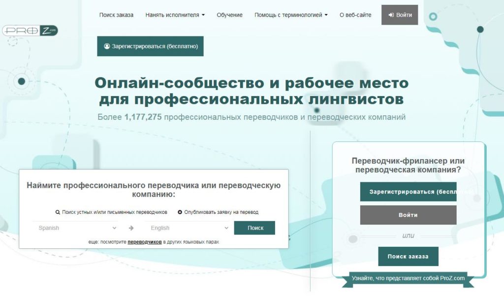 Proz биржа