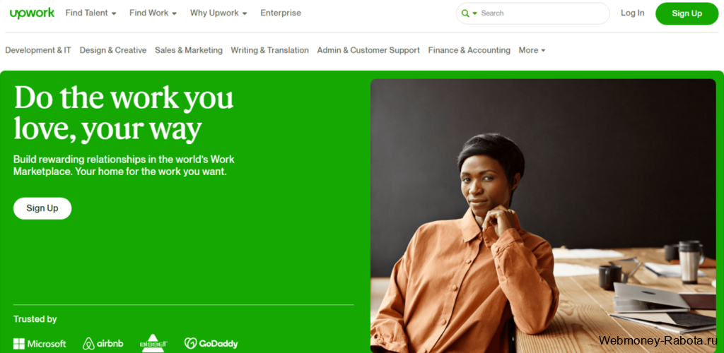 биржа фриланса Upwork