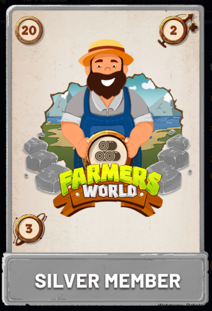 nft карточка в игре Farmers World