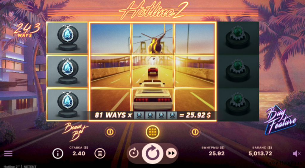 Hotline 2 бонусная игра