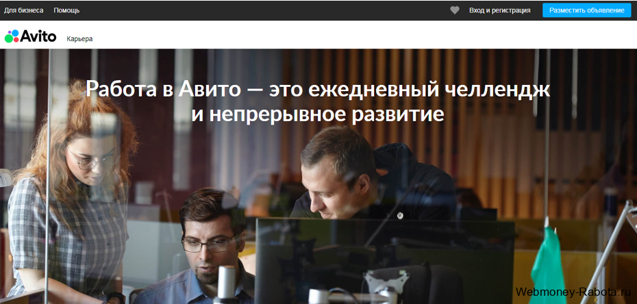 работа в Avito