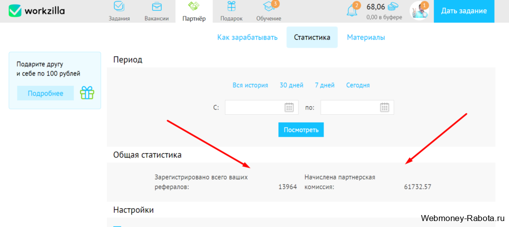 заработал 60 000 на Work Zilla