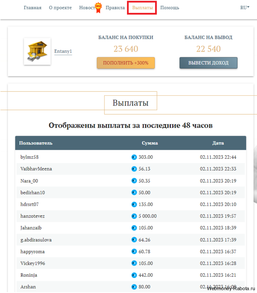 Заработок в экономической игре Best Banks Money