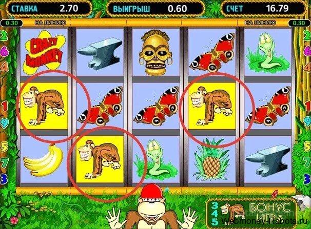 Crazy Monkey - легендарный игровой автомат про обезьянку и бонусный раунд
